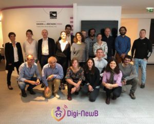 L’équipe pluri-disciplinaire du projet DigiNewb en 2019